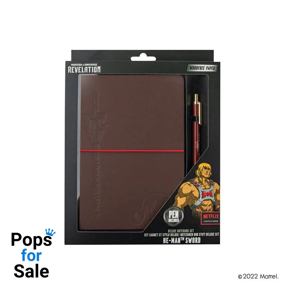 Masters of the Universe - Revelation: Notebook Set (notebook + pen) He-Man with Sword