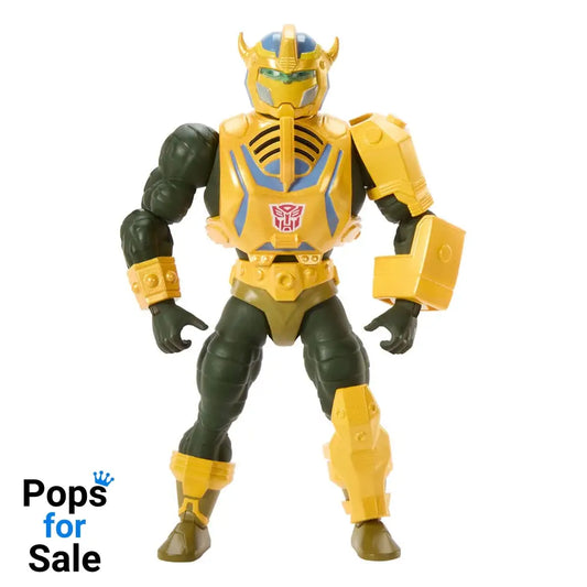 Masters of the Universe x Transformers Action Figure Bumblebee Armor Man-At-Arms heo European Exclusive 14 cm Action