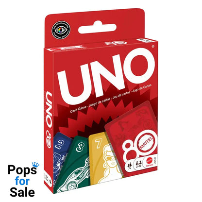 Mattel 80th Anniversary UNO Card Game Ruby Red Card Games