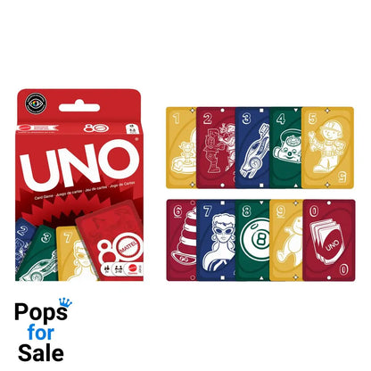 Mattel 80th Anniversary UNO Card Game Ruby Red