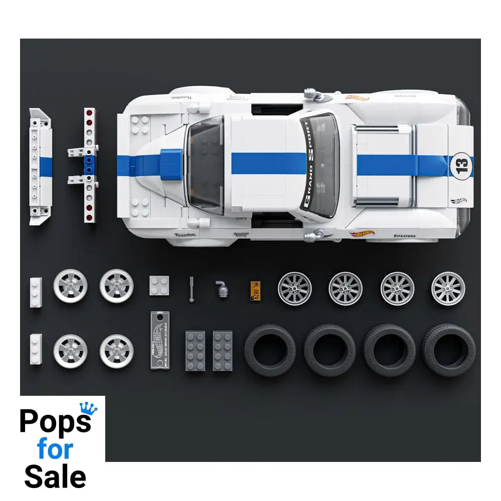 Mattel Brick Shop Hot Wheels Elite Series Building Set 1/16 Corvette Grand Sport