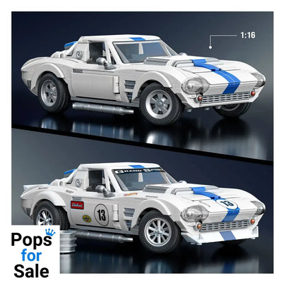 Mattel Brick Shop Hot Wheels Elite Series Building Set 1/16 Corvette Grand Sport