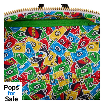 Mattel Classic by Loungefly Mini Backpack UNO Reverse Card Bags