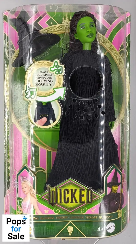 Mattel Wicked Singing Elphaba Fashion Doll & Accessories - Brand New