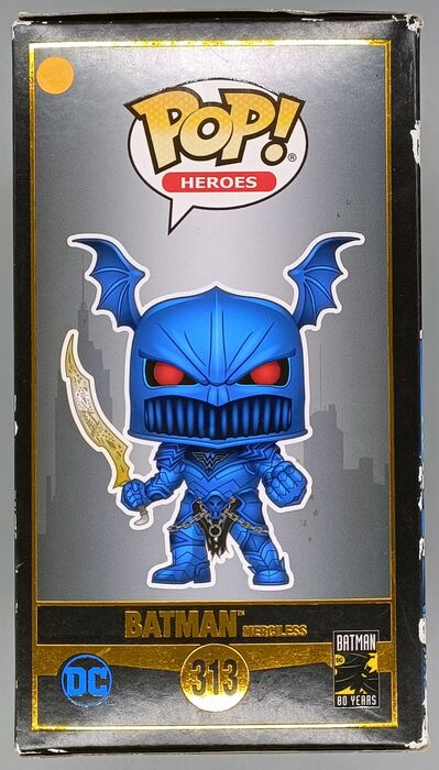 #313 Batman (Merciless) - Metallic - DC - Box Damaged Funko POP