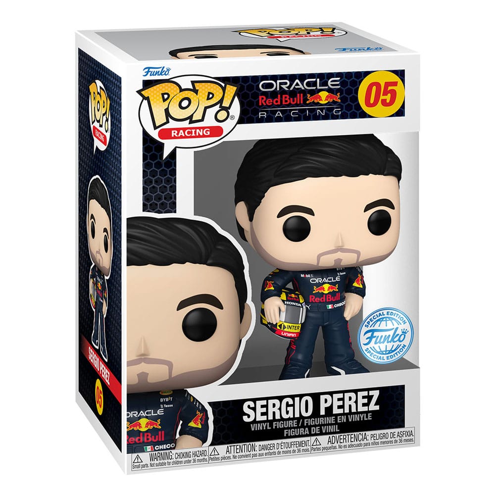 05 Sergio Perez w/helmet - Formula 1 Oracle Red Bull Racing Funko POP - Brand New