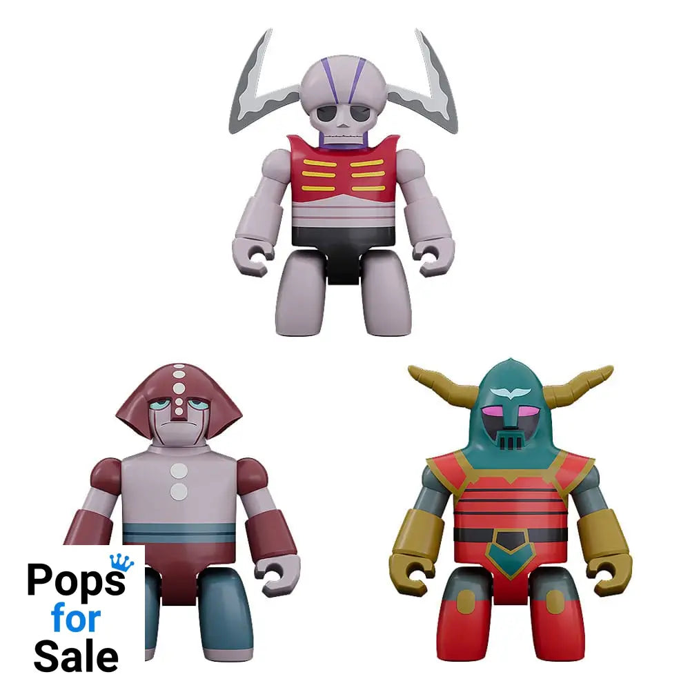 Mazinger Z Brickroid Action Figure Mechanical Beasts Set 1 5 cm