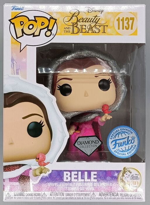 1137 Belle (Winter) Diamond - Disney Beauty and the Beast - Brand New Funko POP