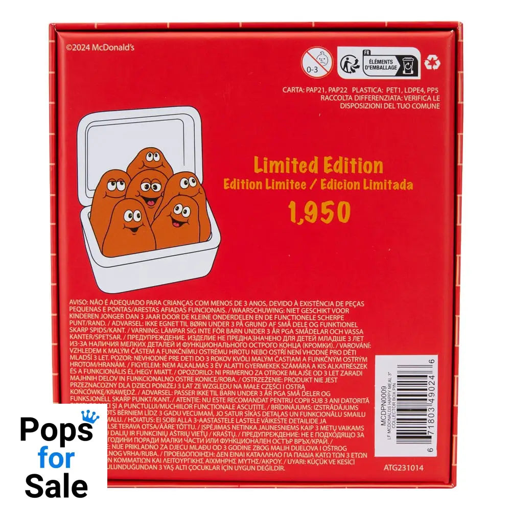 McDonalds by Loungefly Enamel 3&quot; Pins Happy Meal 3&quot; Collector Box Assortment (12)