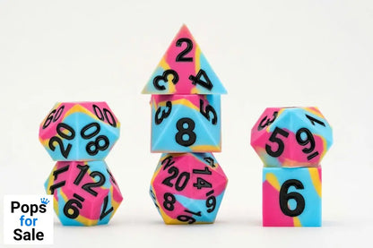 MDG Dice Set Pride Pansexual Flag Dice