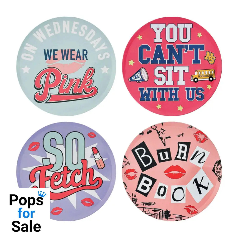 Mean Girls Set of Four Metal Coasters Coasters