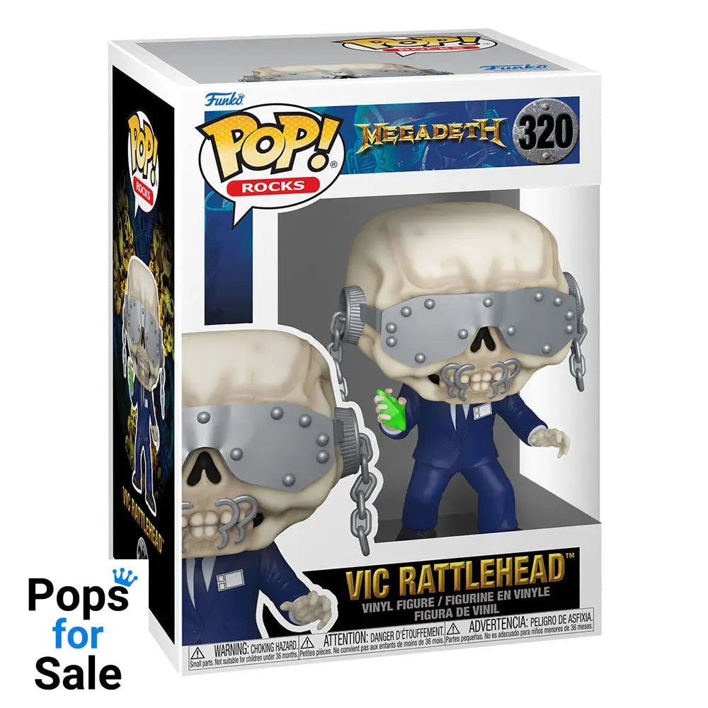 Megadeth POP! Rocks Vinyl Figure Vic Rattlehead 9 cm