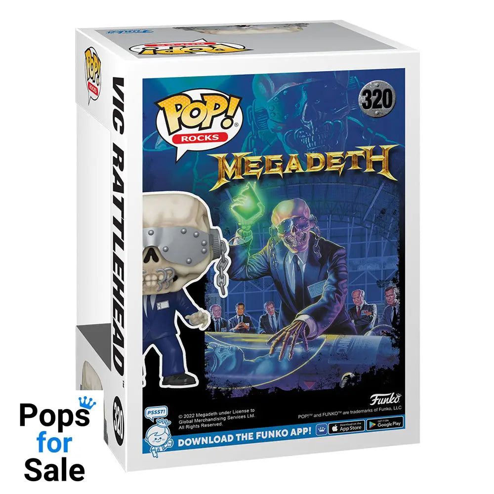 Megadeth POP! Rocks Vinyl Figure Vic Rattlehead 9 cm