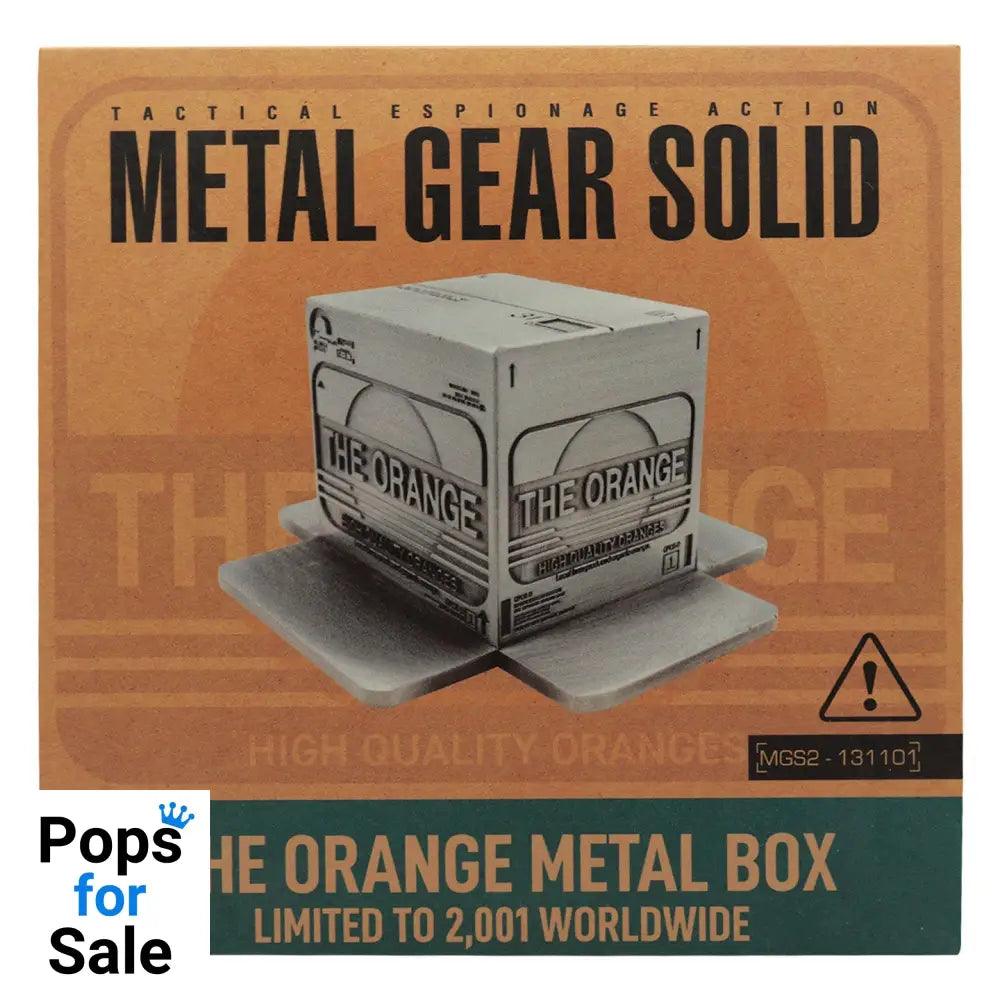 Metal Gear Solid 2 Replica Cardboard Box