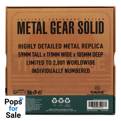 Metal Gear Solid 2 Replica Cardboard Box