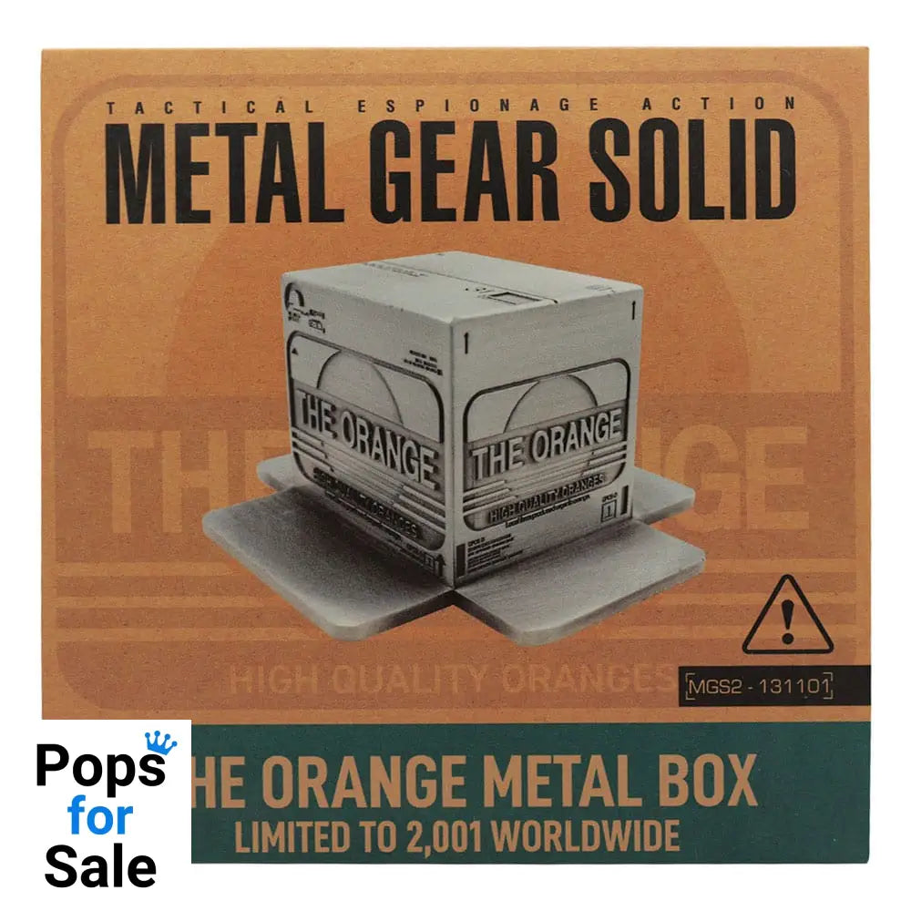 Metal Gear Solid 2 Replica Cardboard Box