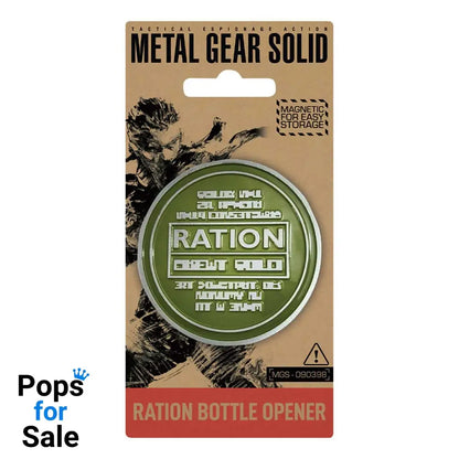 Metal Gear Solid Bottle Opener Solid Ration 8 cm Kitchen- and Tableware
