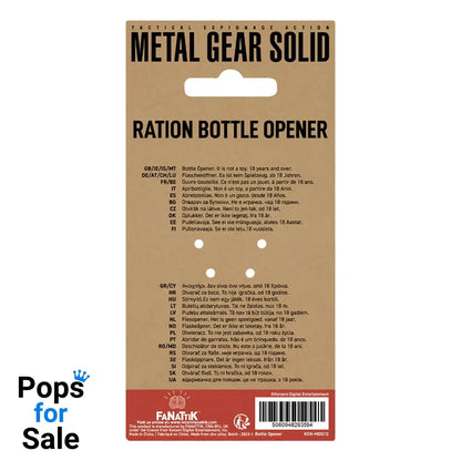 Metal Gear Solid Bottle Opener Solid Ration 8 cm