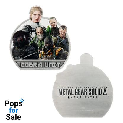 Metal Gear Solid Delta Medallion Cobra Unit Limited Edition Decoration