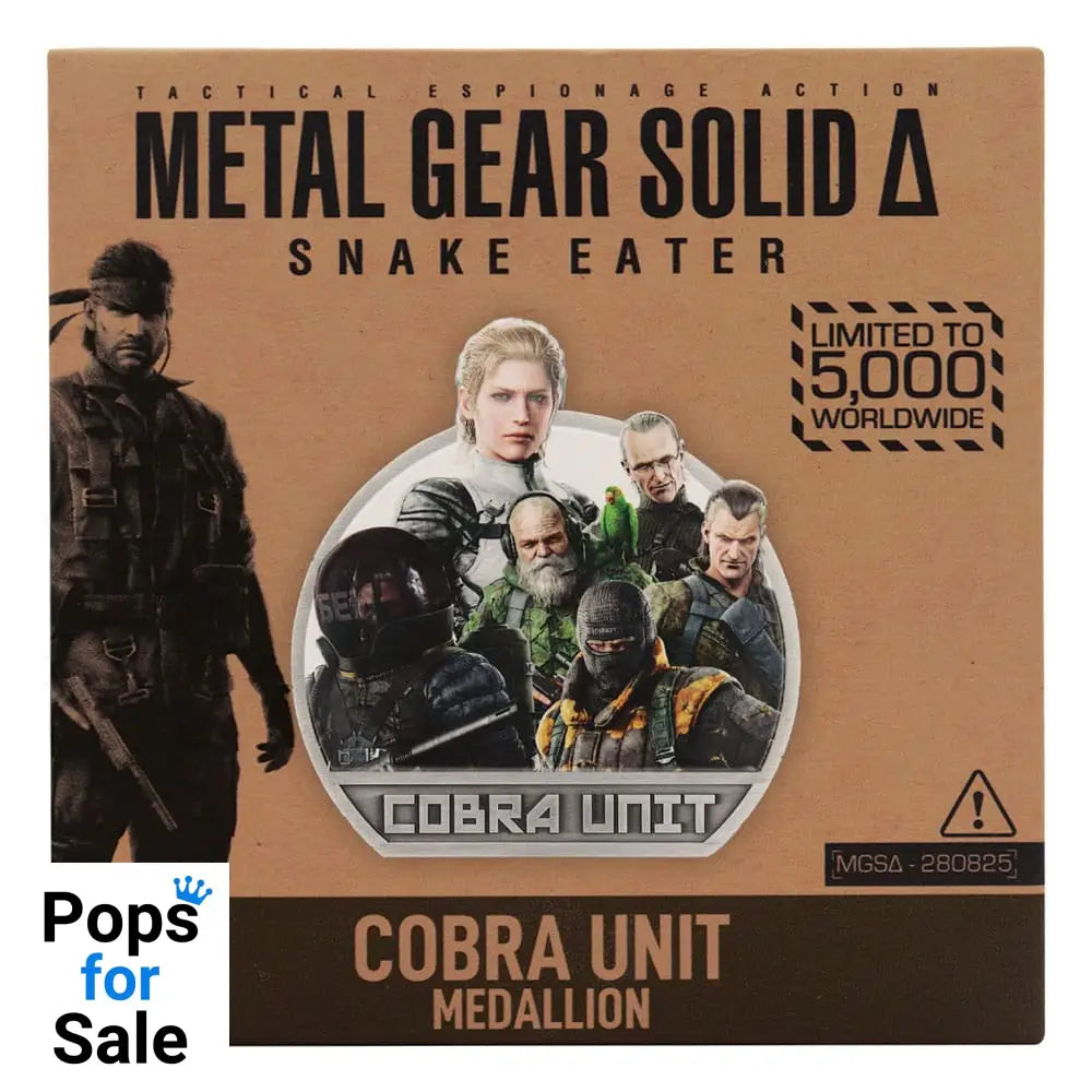 Metal Gear Solid Delta Medallion Cobra Unit Limited Edition Decoration