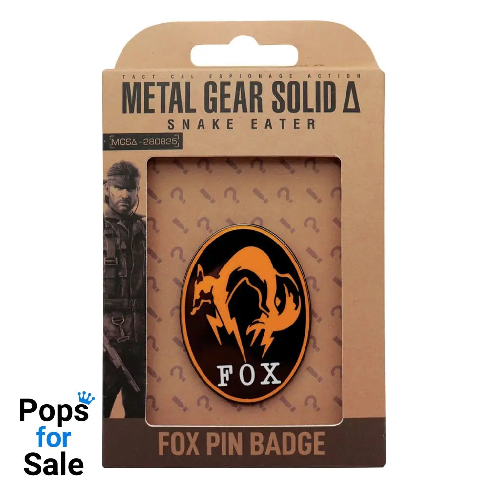 Metal Gear Solid Delta Pin Badge Fox Limited Edition