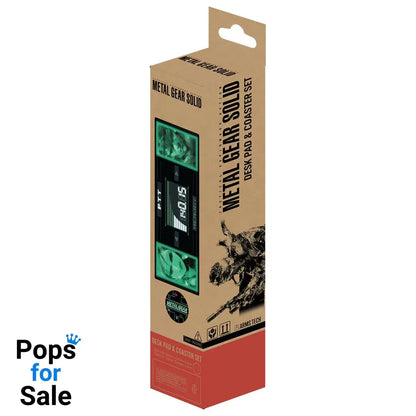 Metal Gear Solid Desk Pad & Coaster Set Solid Snake x Raiden Limited Edition