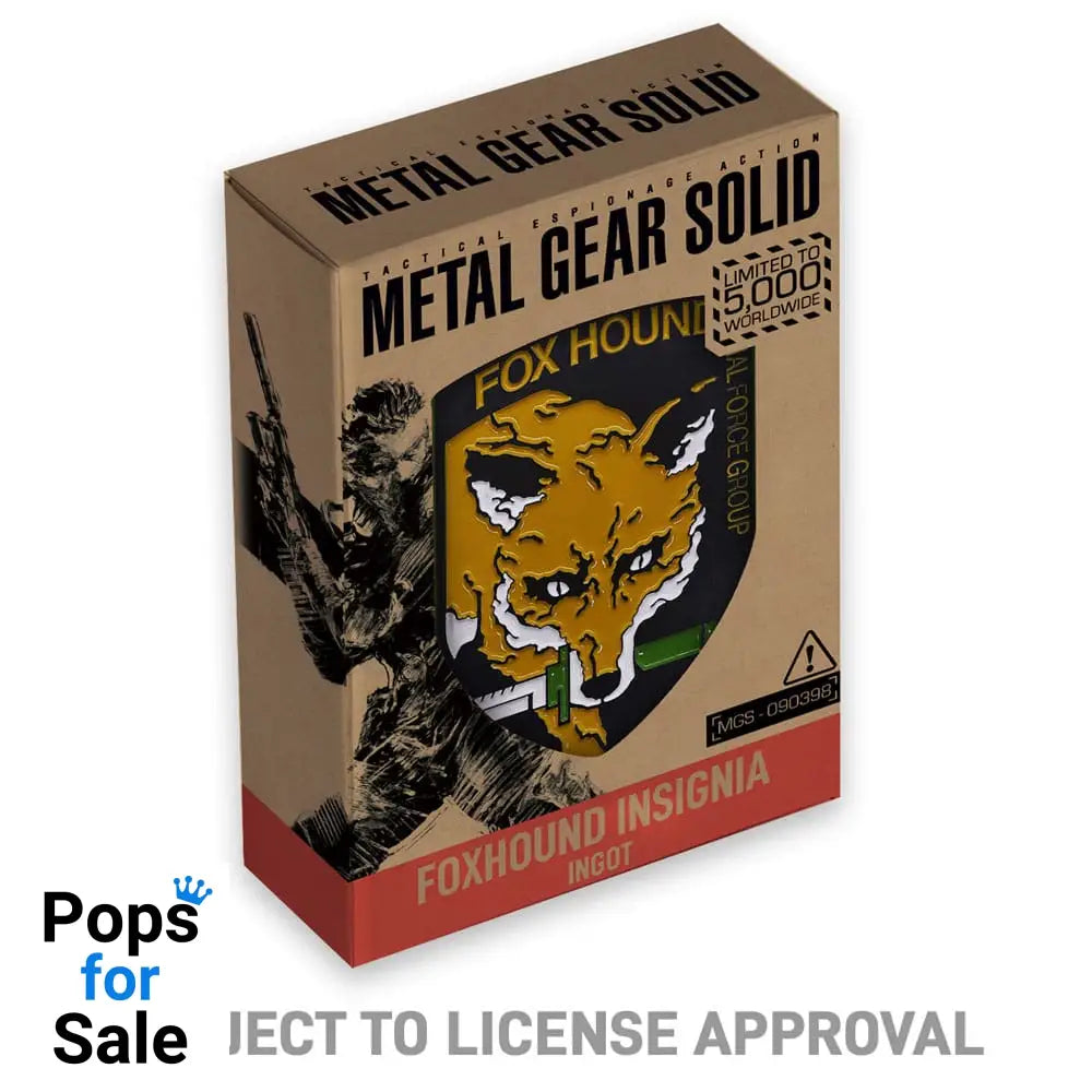 Metal Gear Solid Ingot Foxhound Insignia Limited Edition