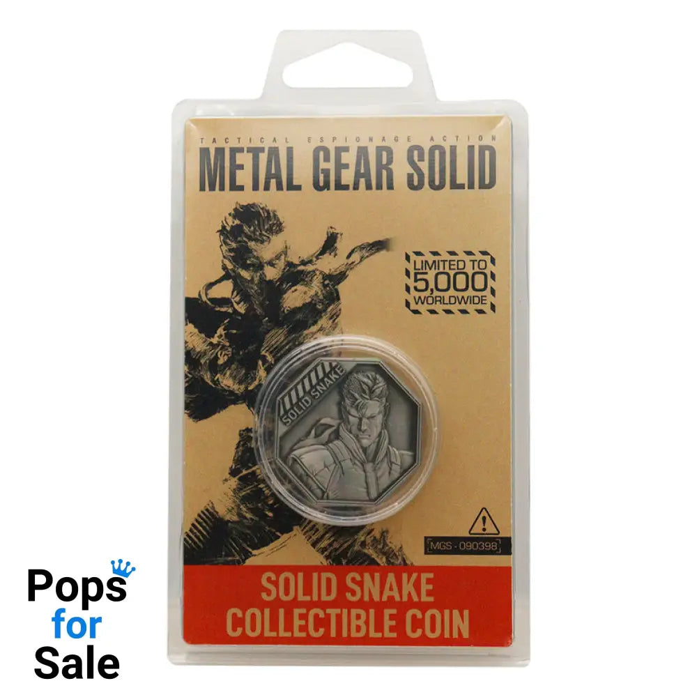 Metal Gear Solid Limited Edition ’Solid Snake’ Collectible Coin Coin
