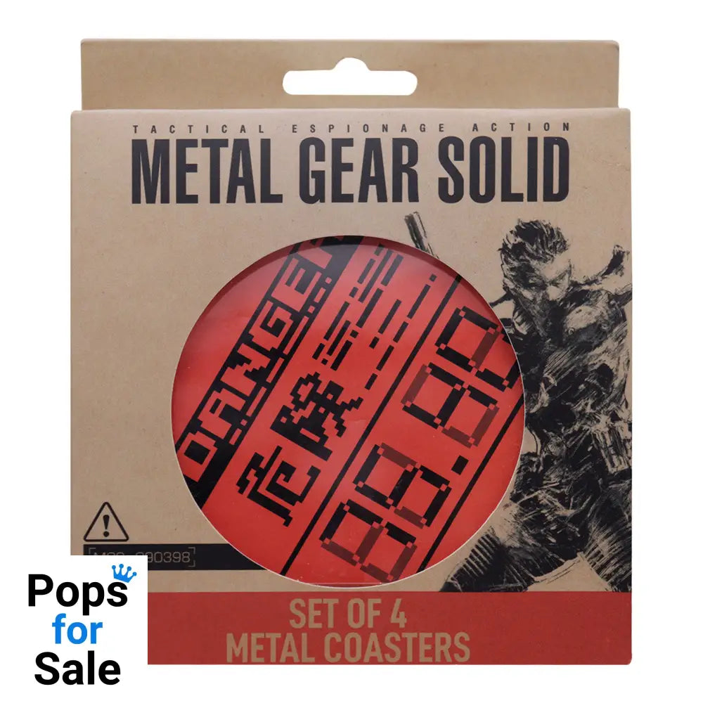 Metal Gear Solid Set of 4 Metal Coasters