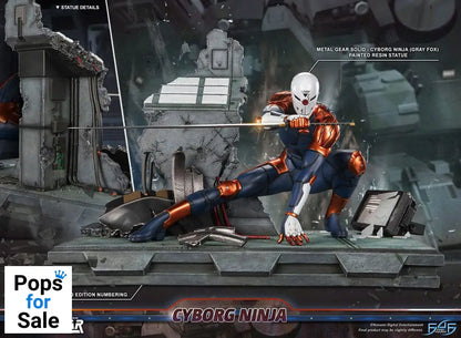 Metal Gear Solid Statue Cyborg Ninja (Gray Fox) 41 cm