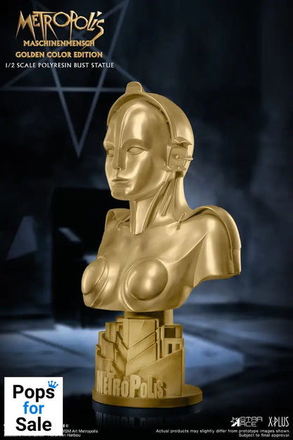 Metropolis Bust 1/2 Maria Maschinenmensch Metallic Gold Color Edition 50 cm