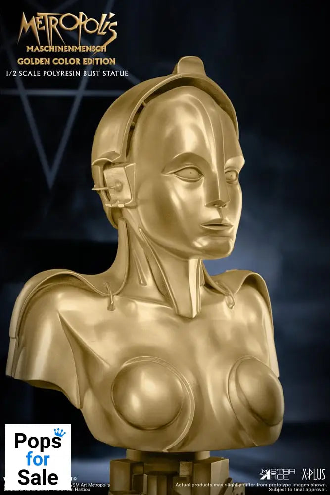 Metropolis Bust 1/2 Maria Maschinenmensch Metallic Gold Color Edition 50 cm
