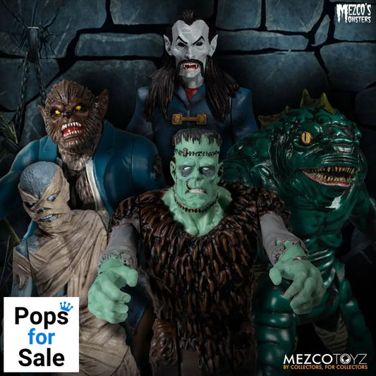 Mezco's Monsters 5 Points Action Figures Tower of Fear Deluxe Set 9 cm