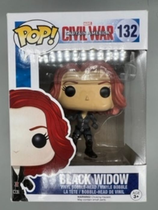 #132 Black Widow - Marvel Captain America Civil War Box Damaged Funko POP