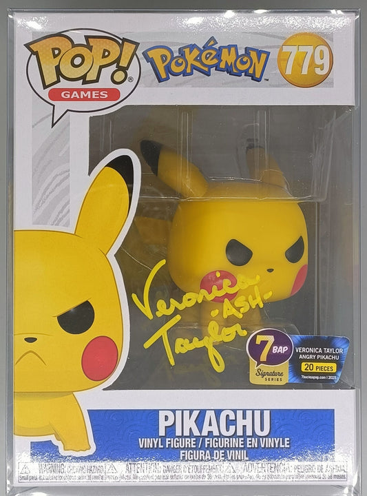 779 Pikachu - Pokemon - signed by Veronica Taylor (Ash) - JSA Certification Number: CH65401
