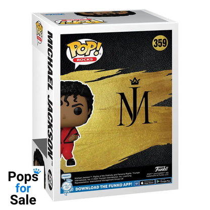 Michael Jackson POP! Rocks Vinyl Figure Thriller 9 cm