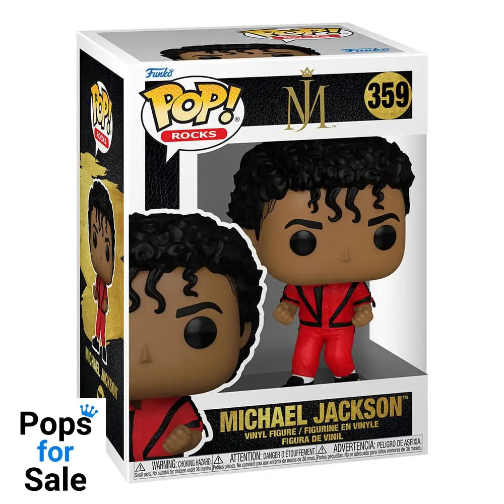 Michael Jackson POP! Rocks Vinyl Figure Thriller 9 cm