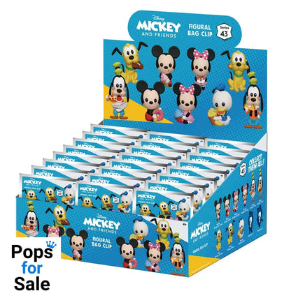 Mickey & Friends 3D PVC Bag Clips Mickey & Friends with Food Series 43 Display (24)