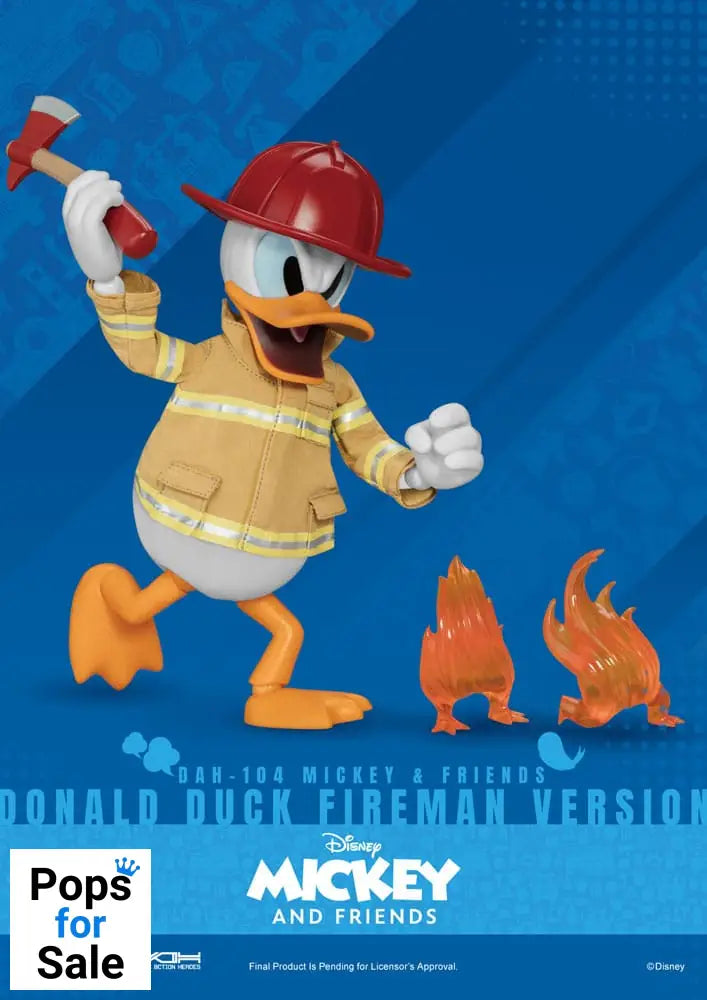 Mickey & Friends Dynamic 8ction Heroes Action Figure 1/9 Donald Duck Fireman Ver. 24 cm