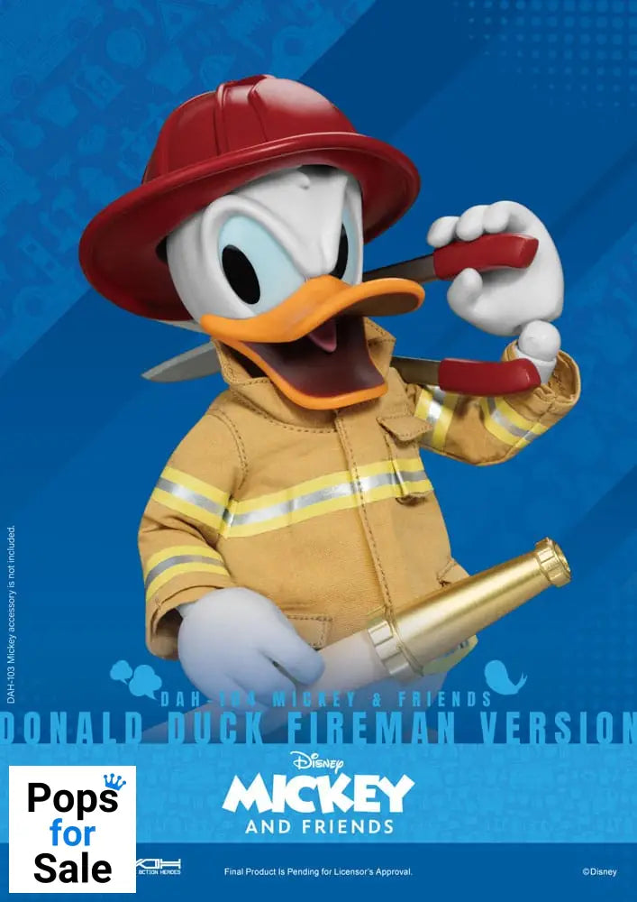 Mickey & Friends Dynamic 8ction Heroes Action Figure 1/9 Donald Duck Fireman Ver. 24 cm