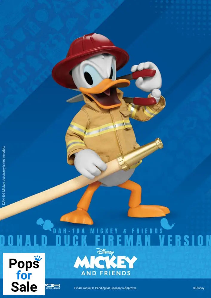 Mickey & Friends Dynamic 8ction Heroes Action Figure 1/9 Donald Duck Fireman Ver. 24 cm