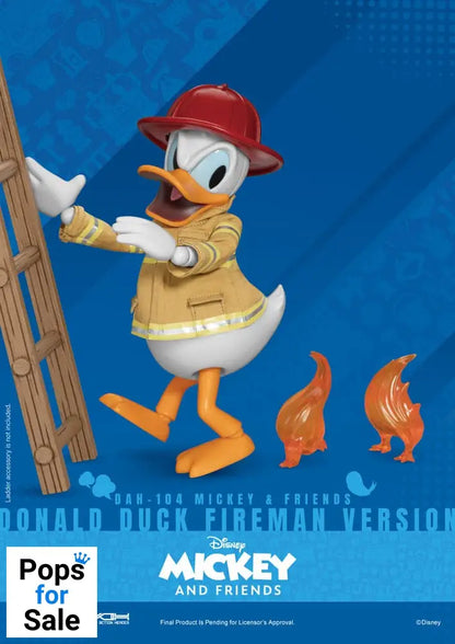 Mickey & Friends Dynamic 8ction Heroes Action Figure 1/9 Donald Duck Fireman Ver. 24 cm Action figures