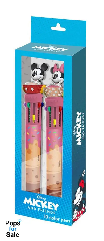 Mickey & Minnie Multicoloured ball pens 2-Pack