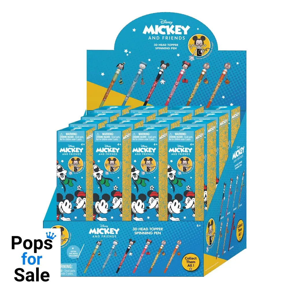 Micky and Friends 3D Head Topper Spinning Pen Stationery