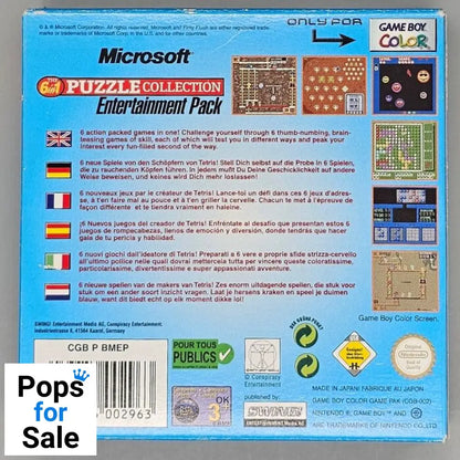 Microsoft Puzzle Collection for Nintendo Gameboy Color