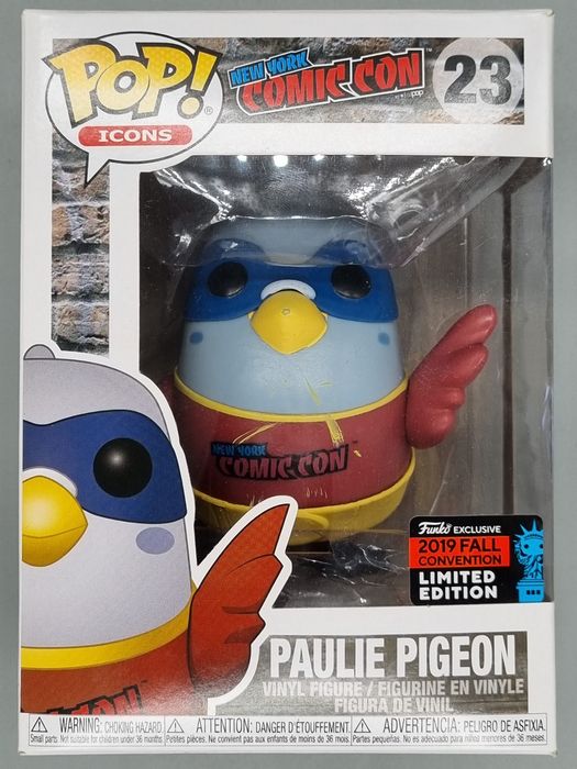 #23 Paulie Pigeon (Red) - New York Comic Con Box Damaged Funko POP