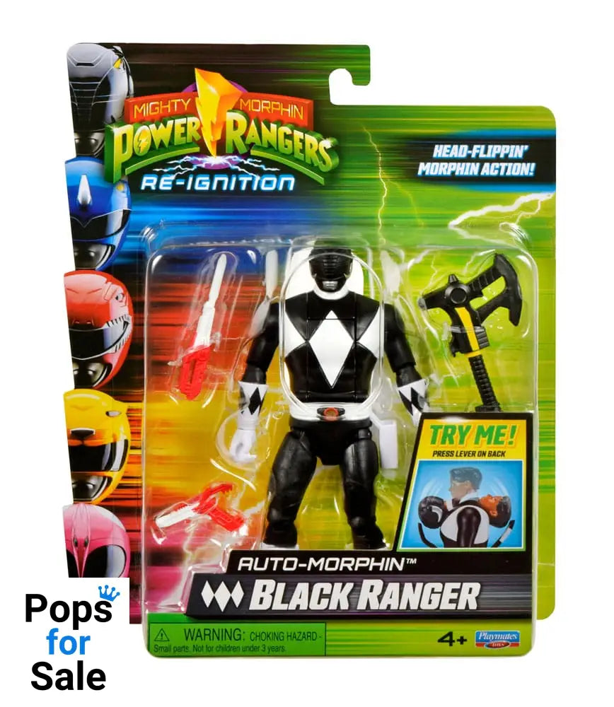 Mighty Morphin Power Rangers Action Figure Auto-Morphin Black Ranger 12 cm