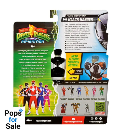 Mighty Morphin Power Rangers Action Figure Auto-Morphin Black Ranger 12 cm Action figures