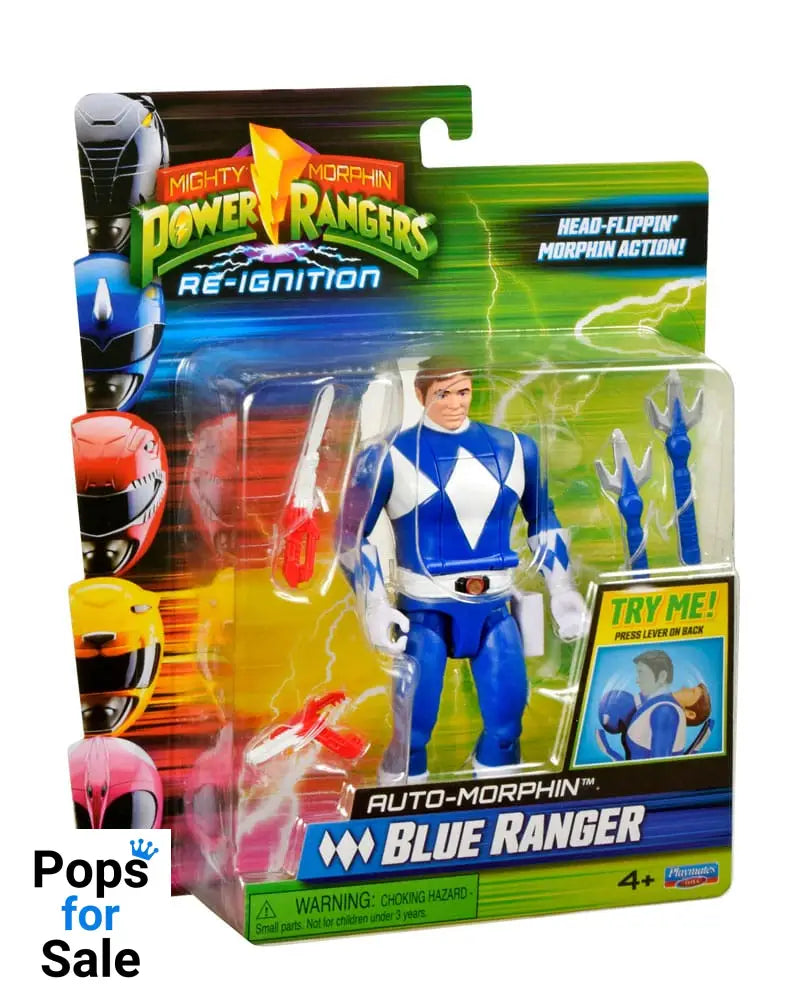 Mighty Morphin Power Rangers Action Figure Auto-Morphin Blue Ranger 12 cm