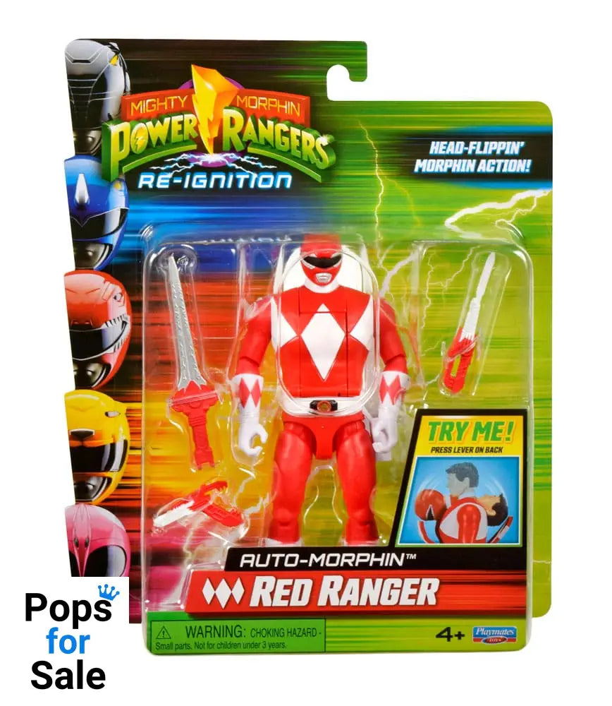 Mighty Morphin Power Rangers Action Figure Auto-Morphin Red Ranger 12 cm